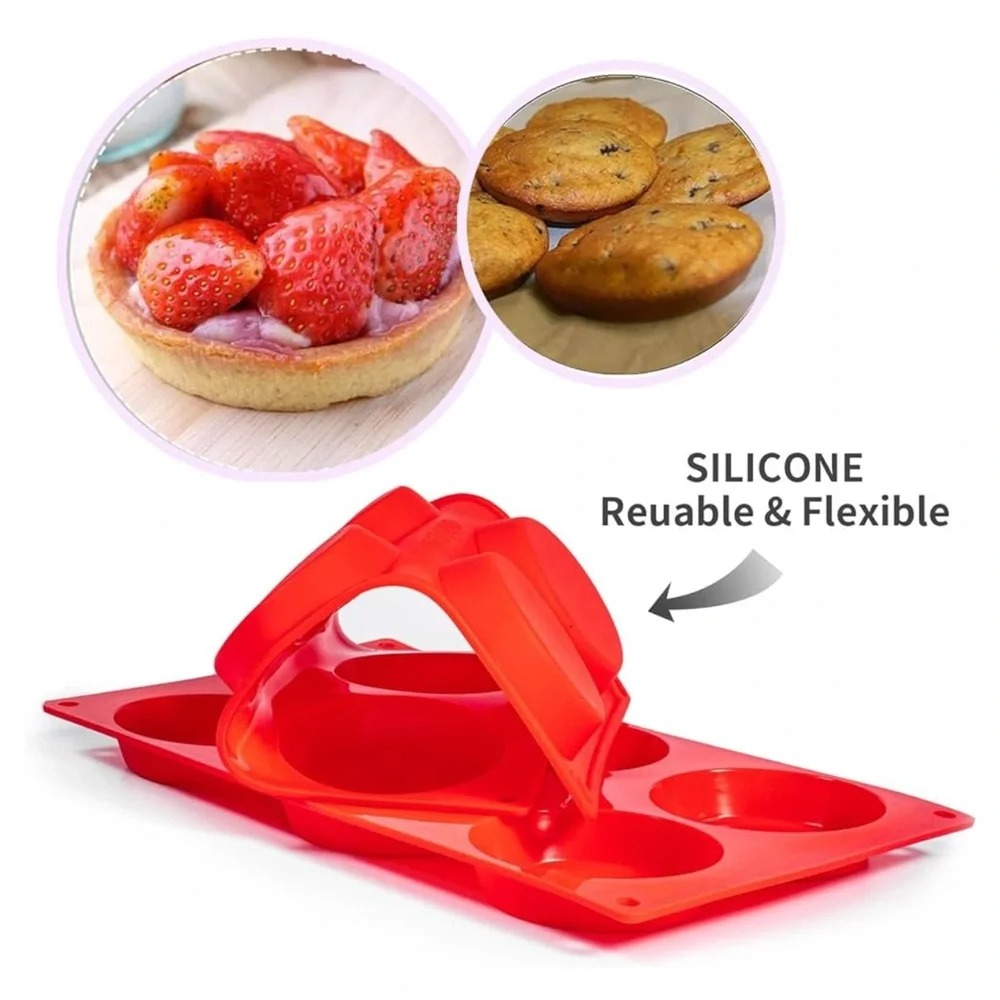 Silicone Muffin Top Pans, 2 Pack Non-stick 3